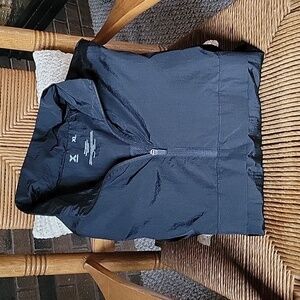 Xersion 3/4 zip black windbreaker, size XL